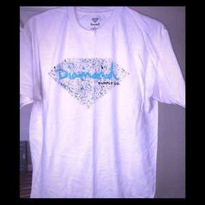 Diamond Supply men’s white design tee